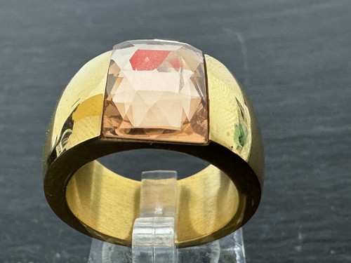 Edelstahl ring vergoldet - edelstahl,