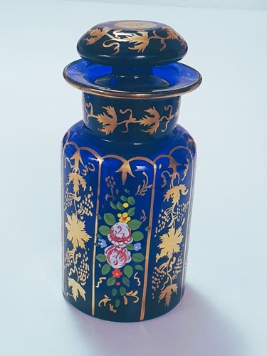 Antike flasche glas kobaldblau - antike,