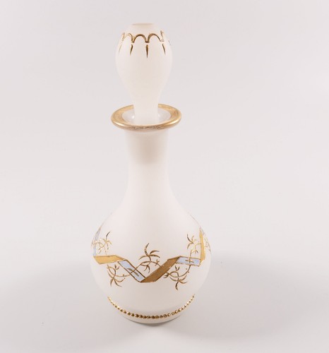 Böhmen flakon milchglas - flakon,
