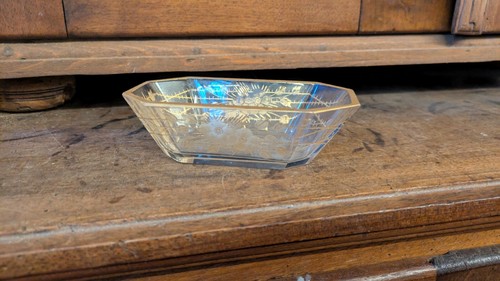 Antik jugendstil glas schale - antik,
