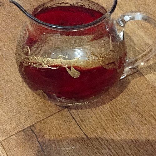 Glas kanne mit henkel - glas-kanne, &