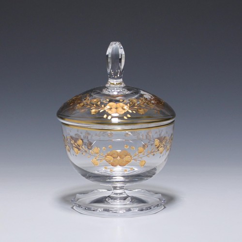 Bleikristall glasdose mit - bleikristall,