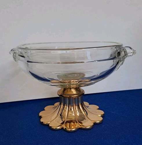 Vintage glasschale auf fuß - vintage,