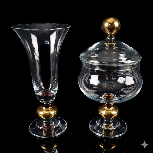Edle vase und bonbonniere - x,