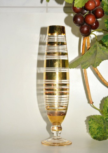Vase vergoldet dekorglas - vase,