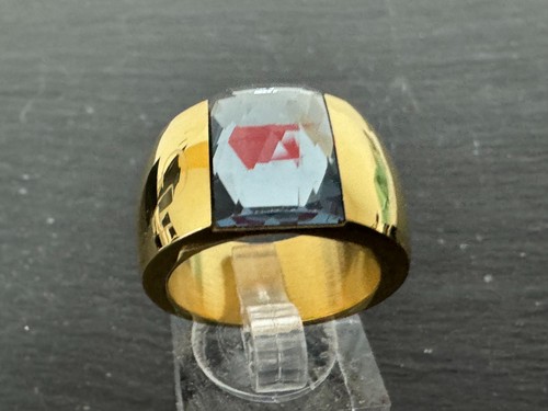 Edelstahl ring vergoldet - edelstahl,