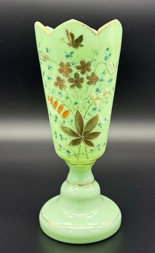 Vase biedermeier glas opalglas - glas,